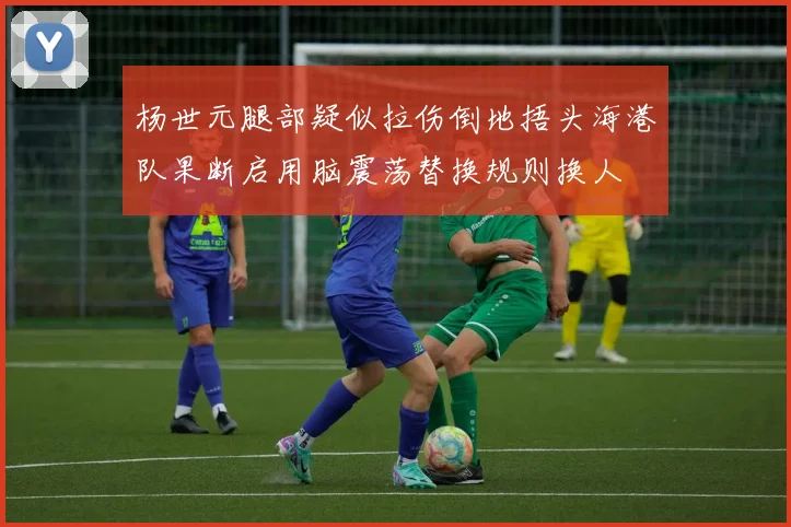 杨世元腿部疑似拉伤倒地捂头海港队果断启用脑震荡替换规则换人